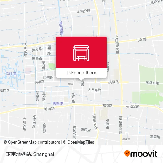 惠南地铁站 map
