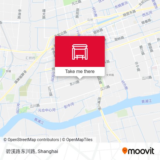 碧溪路东川路 map