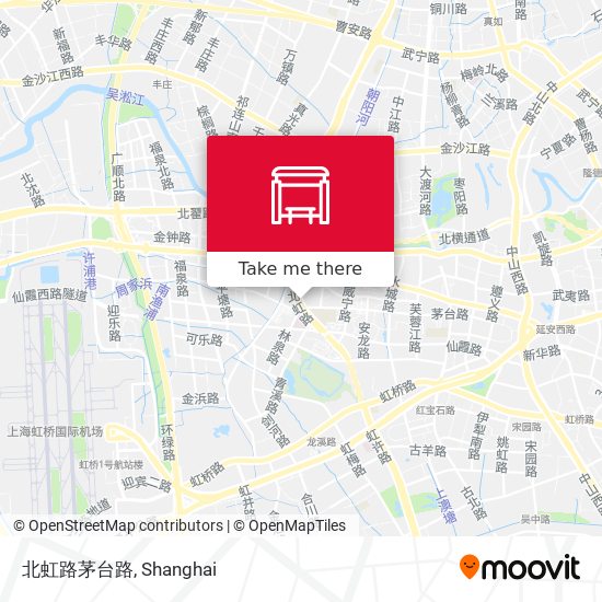 北虹路茅台路 map