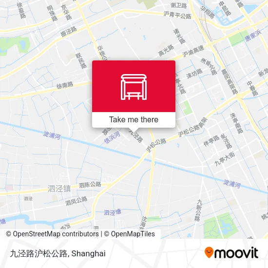 九泾路沪松公路 map