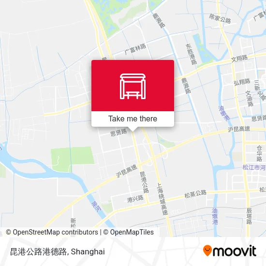 昆港公路港德路 map