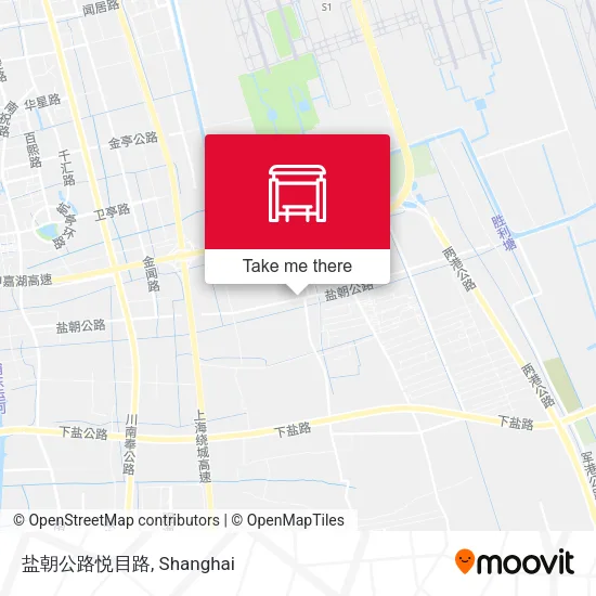 盐朝公路悦目路 map