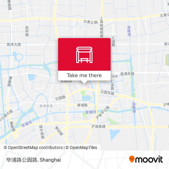 华浦路公园路 map