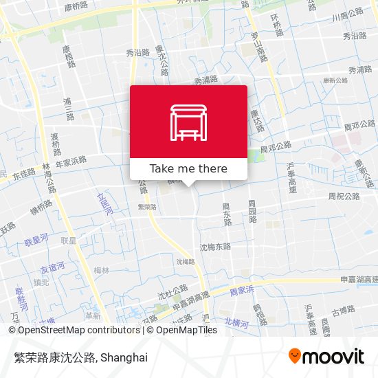 繁荣路康沈公路 map