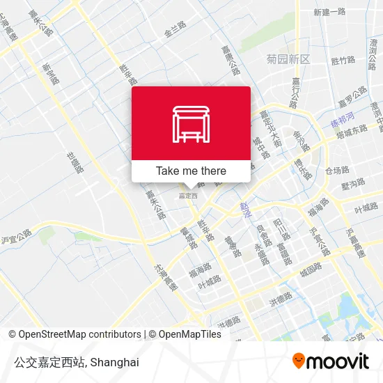 公交嘉定西站 map