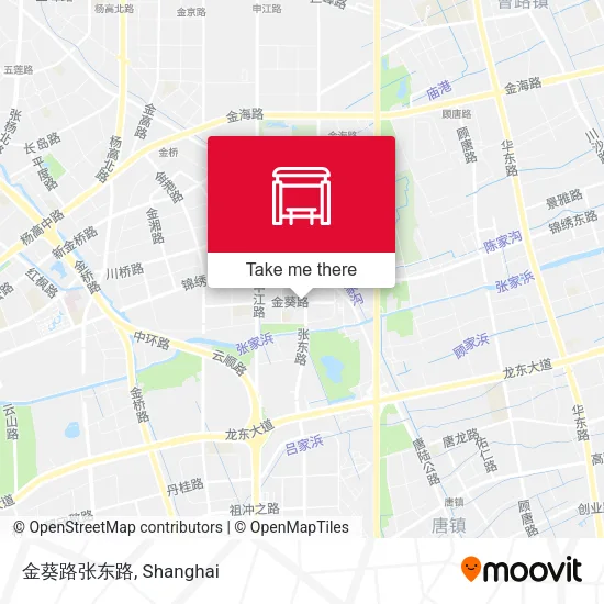 金葵路张东路 map