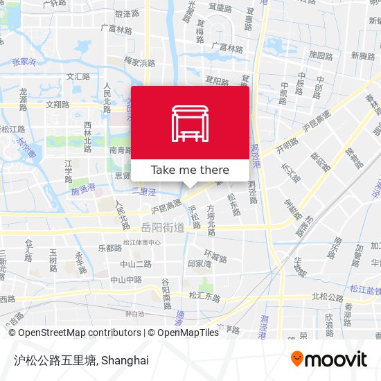 沪松公路五里塘 map