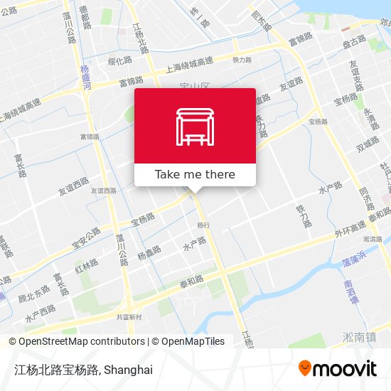 江杨北路宝杨路 map