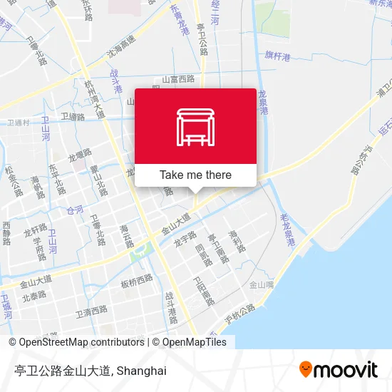 亭卫公路金山大道 map