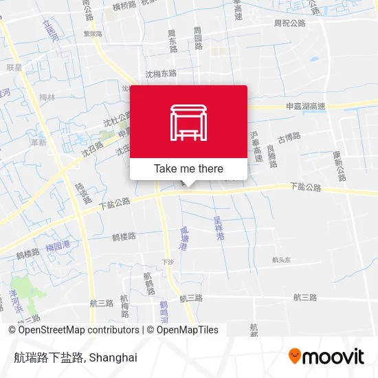 航瑞路下盐路 map