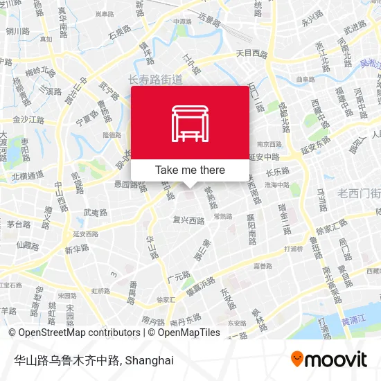 华山路乌鲁木齐中路 map