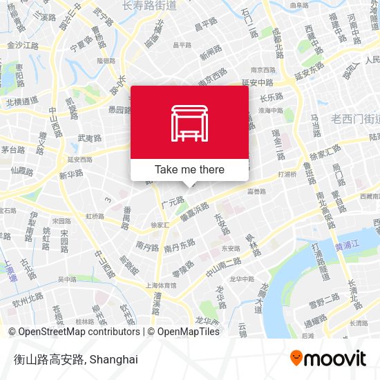 衡山路高安路 map