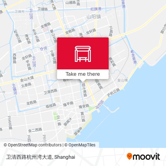 卫清西路杭州湾大道 map