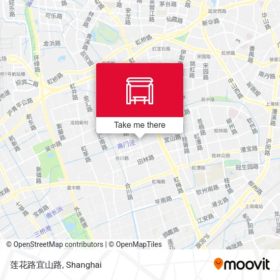 莲花路宜山路 map