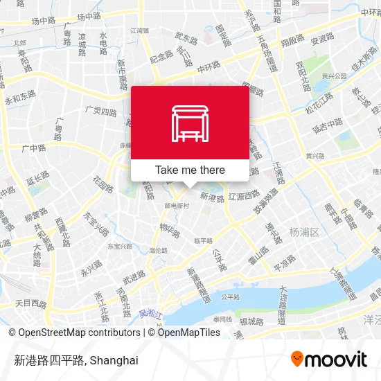 新港路四平路 map