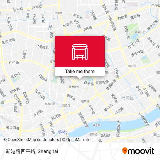 新港路四平路 map