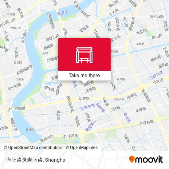 海阳路灵岩南路 map