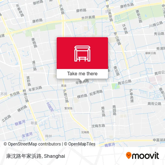 康沈路年家浜路 map