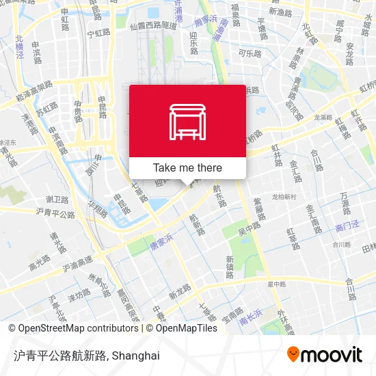 沪青平公路航新路 map