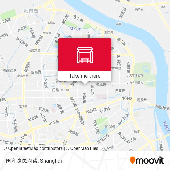 国和路民府路 map
