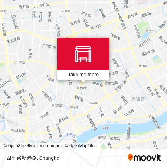 四平路新港路 map