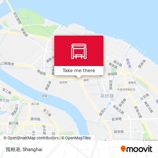 囤粮港 map