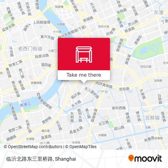 临沂北路东三里桥路 map