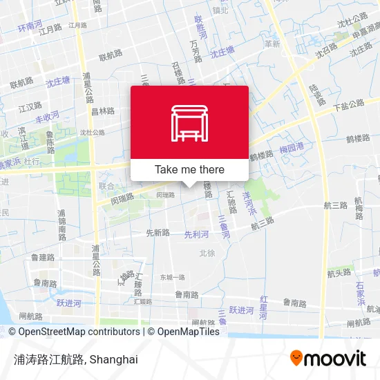 浦涛路江航路 map