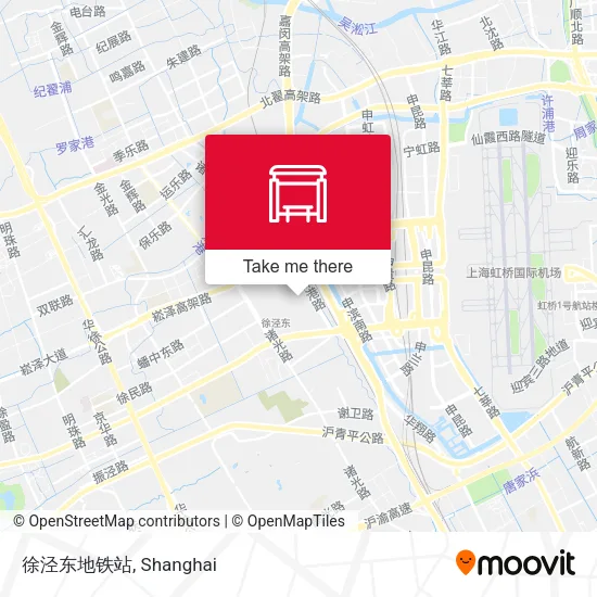 徐泾东地铁站 map