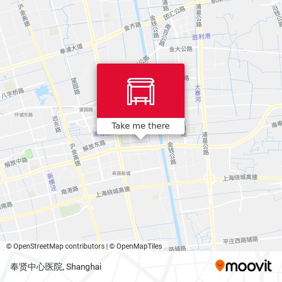 奉贤中心医院 map