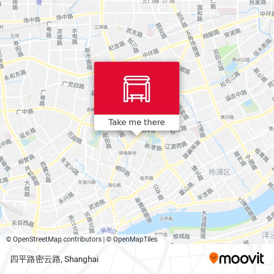 四平路密云路 map