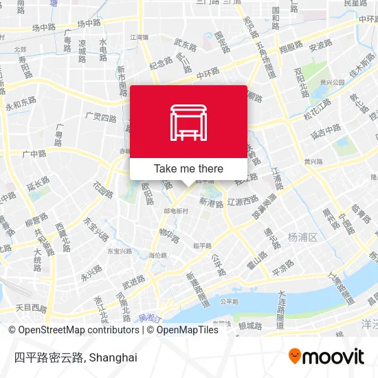 四平路密云路 map
