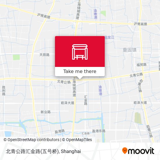 北青公路汇金路(五号桥) map