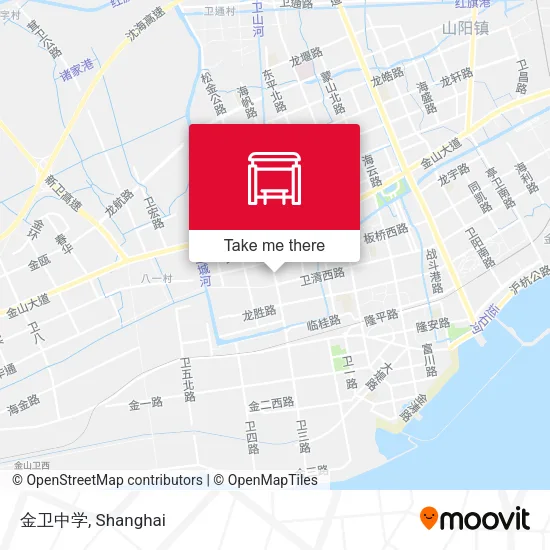金卫中学 map