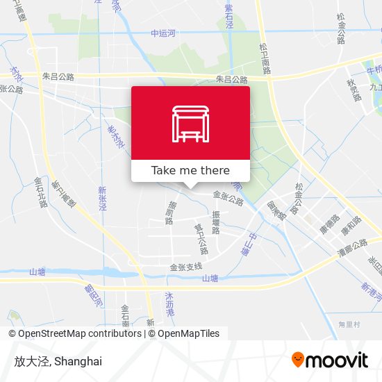放大泾 map