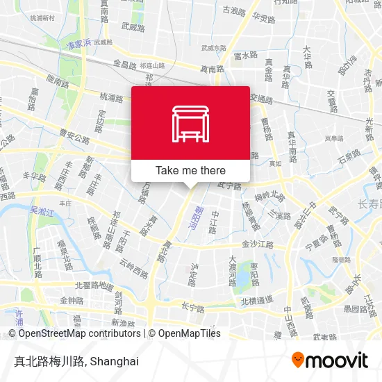 真北路梅川路 map