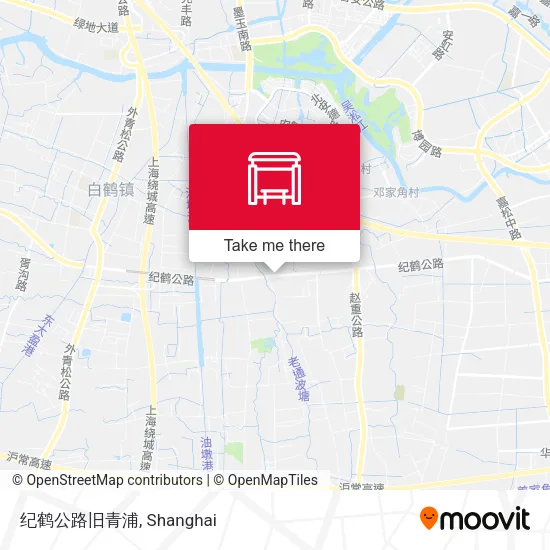 纪鹤公路旧青浦 map