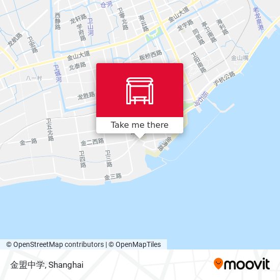 金盟中学 map