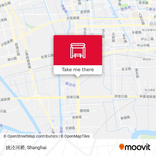 姚泾河桥 map
