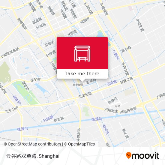 云谷路双单路 map