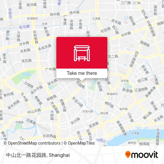 中山北一路花园路 map