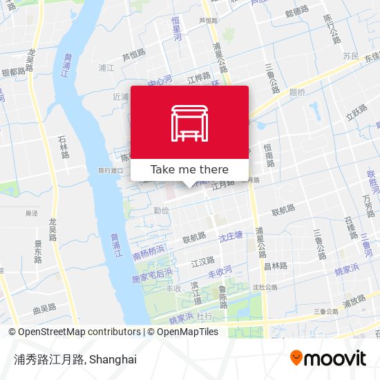 浦秀路江月路 map