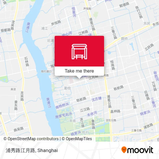 浦秀路江月路 map