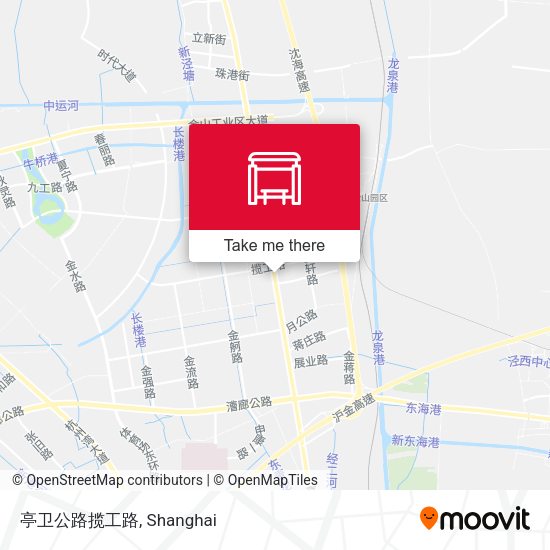 亭卫公路揽工路 map