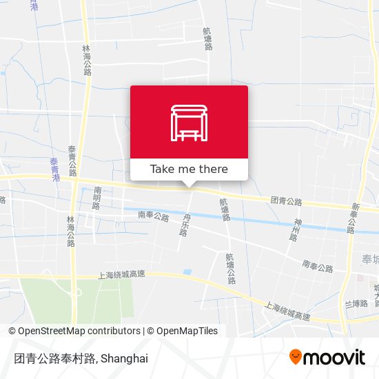 团青公路奉村路 map