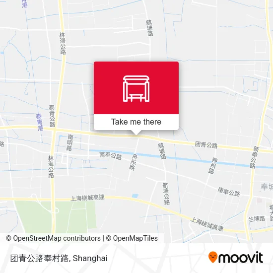 团青公路奉村路 map