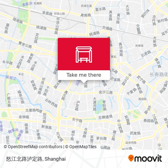 怒江北路泸定路 map