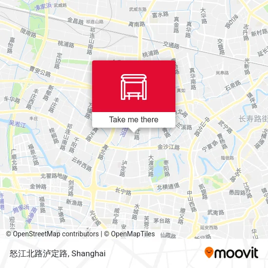 怒江北路泸定路 map