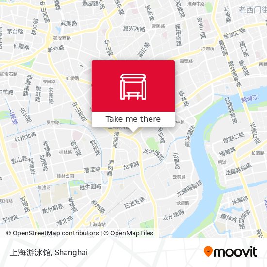 上海游泳馆 map