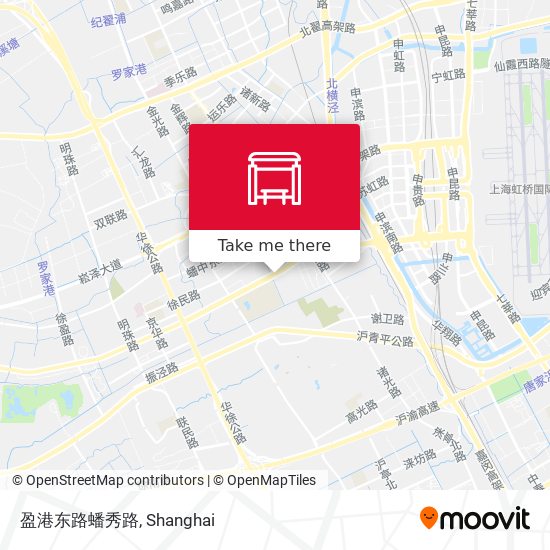 盈港东路蟠秀路 map